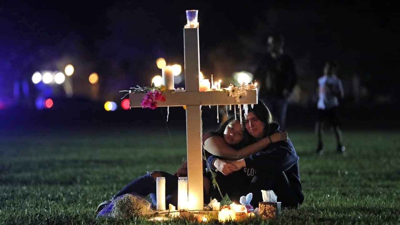 As lawmakers grapple with the issue of gun control in the US, another community mourns the victims of the Marjory Stoneman Douglas High School mass shooting.