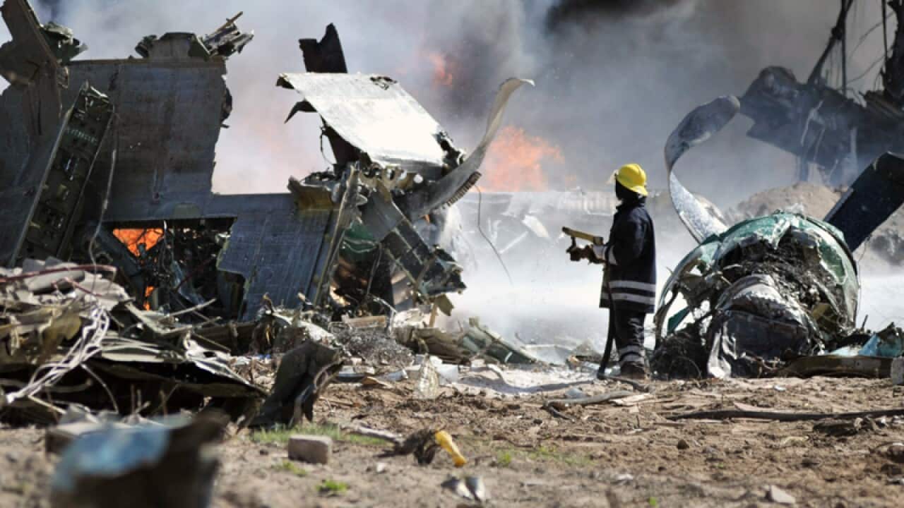 Ethiopian military jet crashes in Somalia