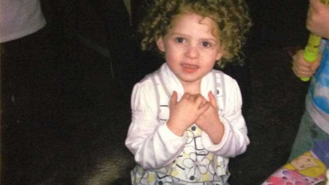 A supplied image of Chloe Valentine, aged 4 (AAP)