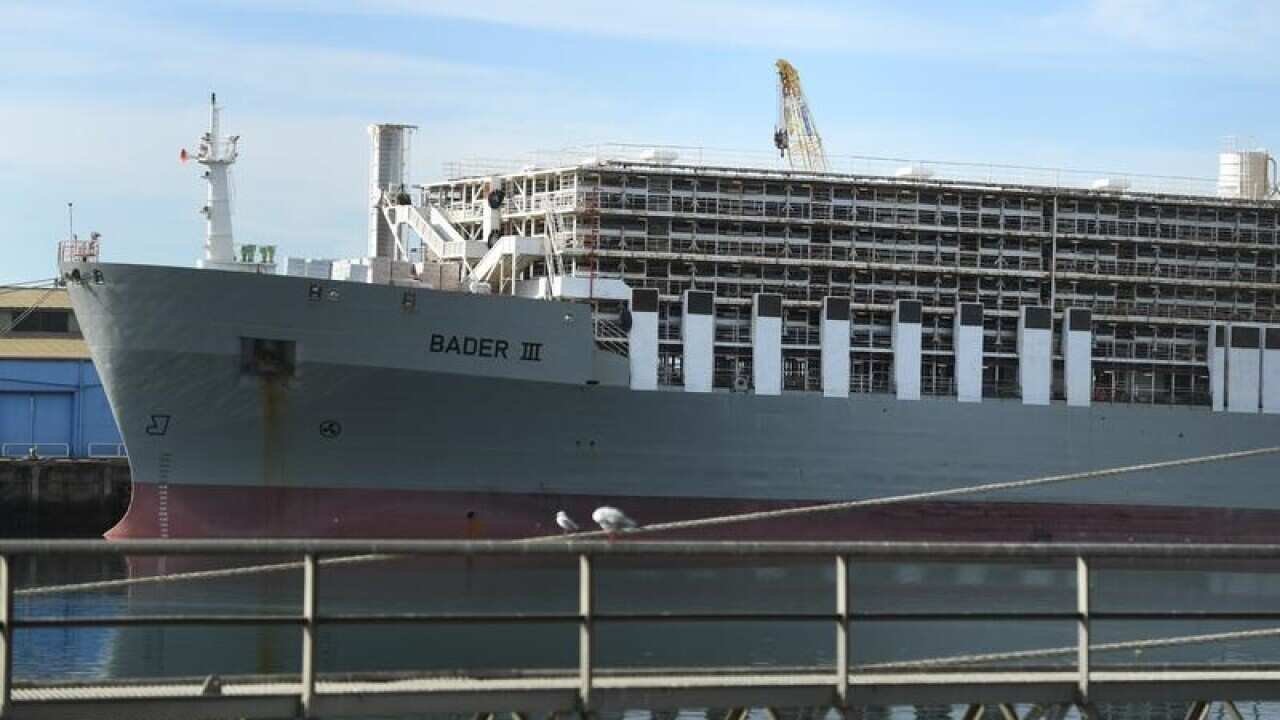 Livestock transport ship