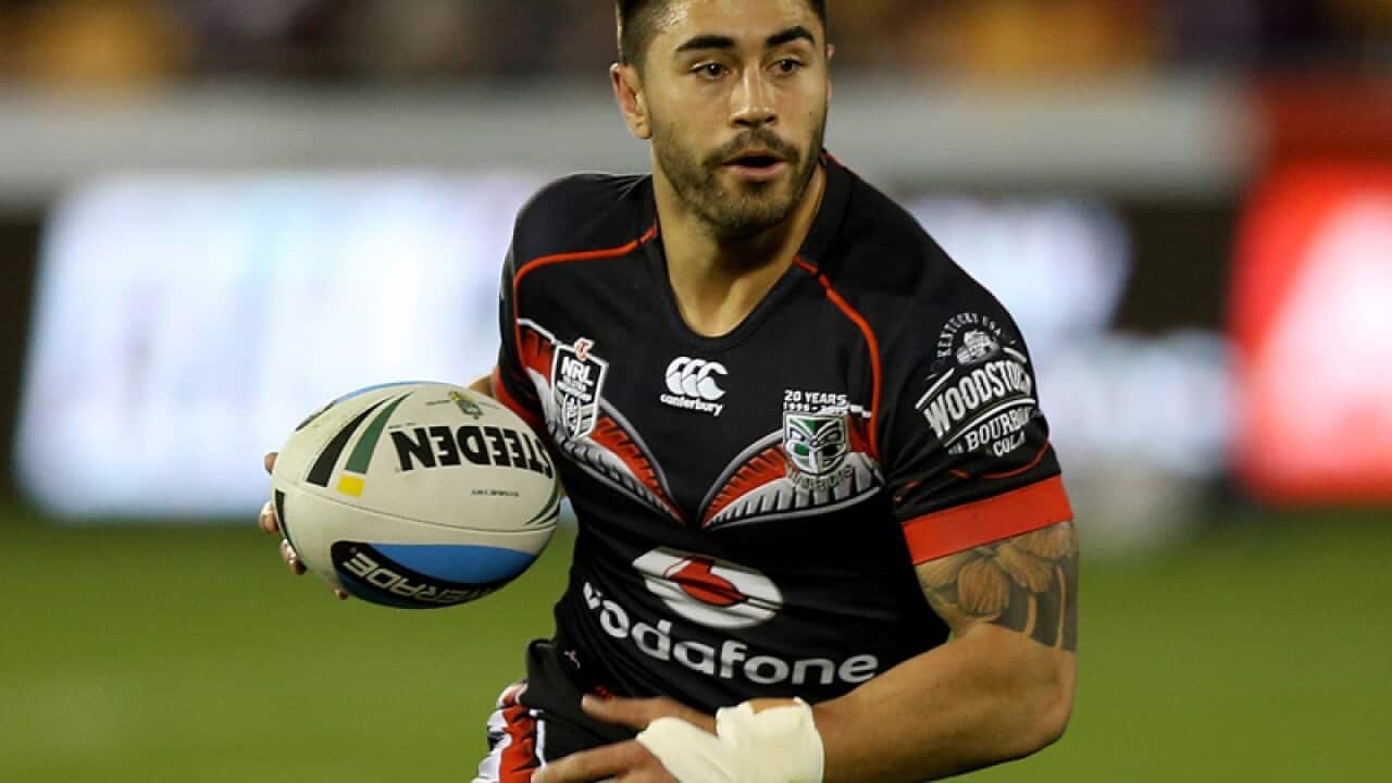 Shaun Johnson of the New Zealand Warriors.