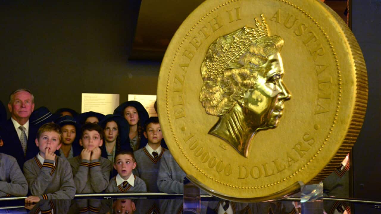 A one tonne gold coin at the Perth Mint