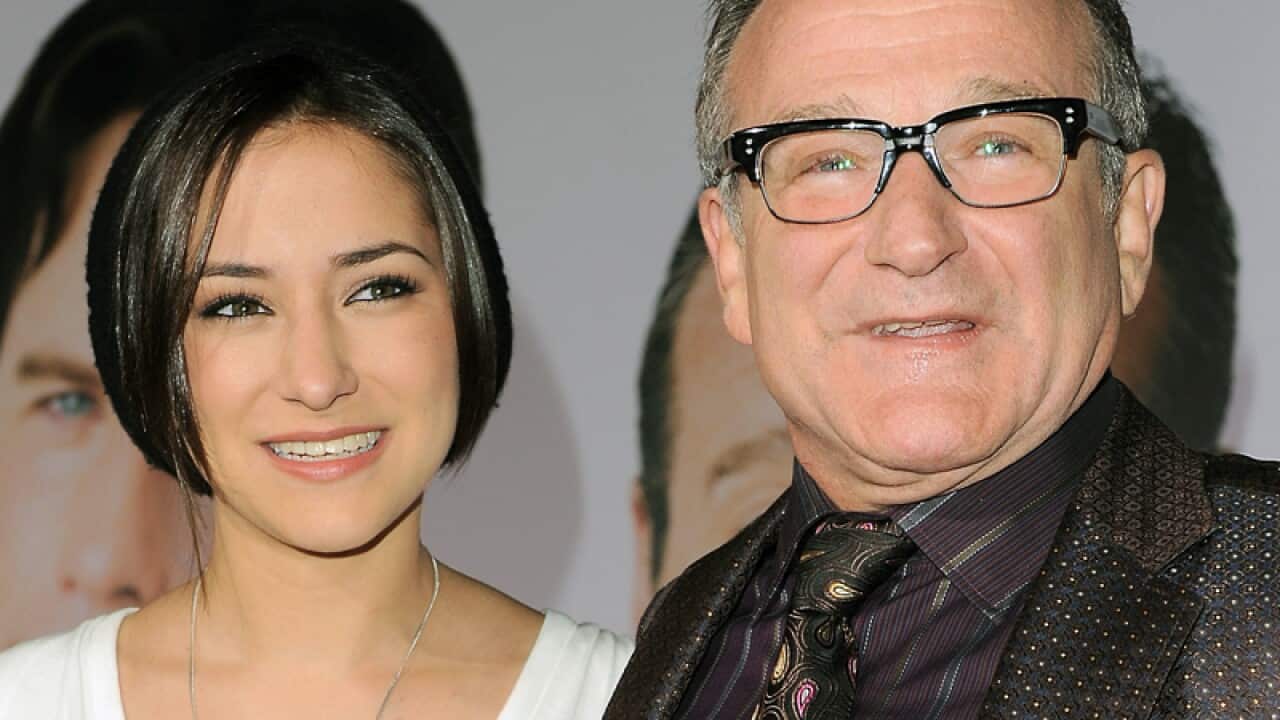 Zelda Williams (L) and Robin Williams
