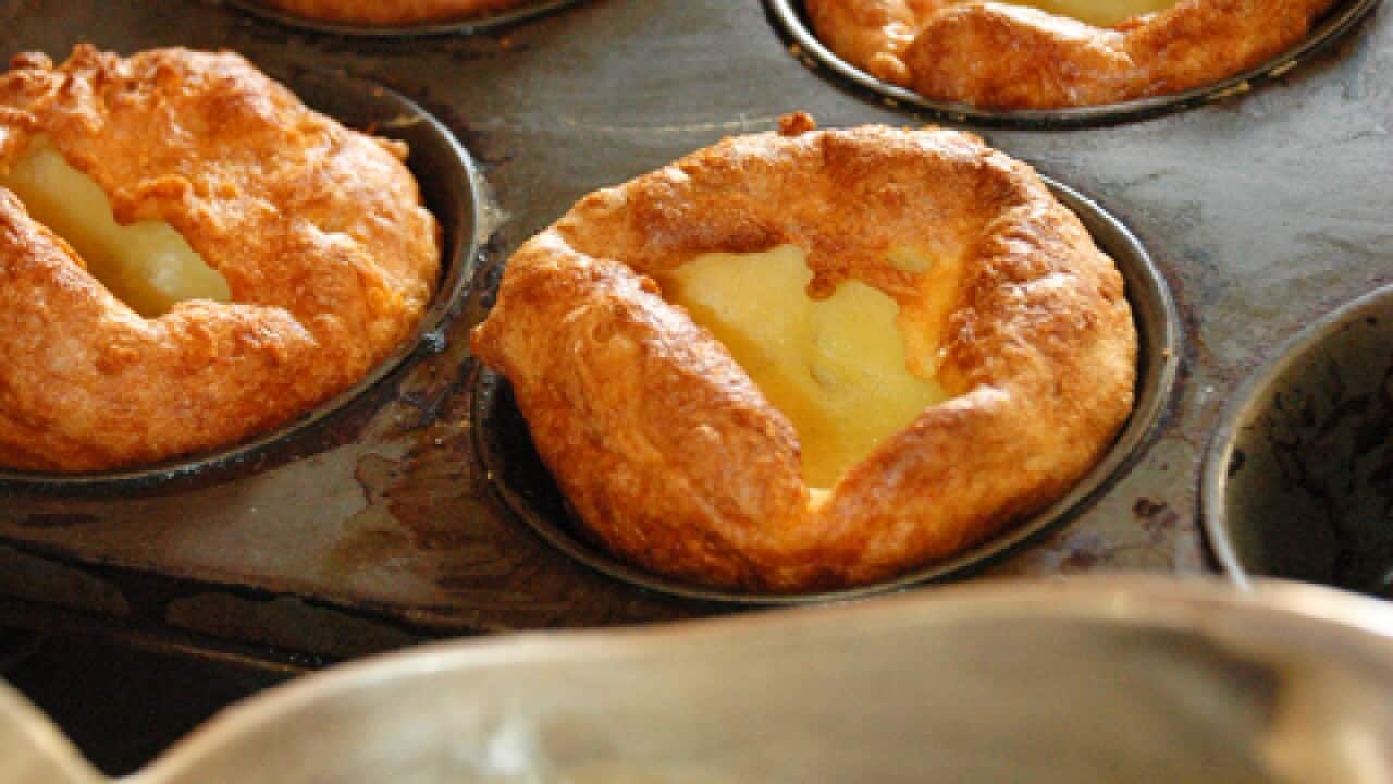 Roast beef and yorkshire pudding SBS Food
