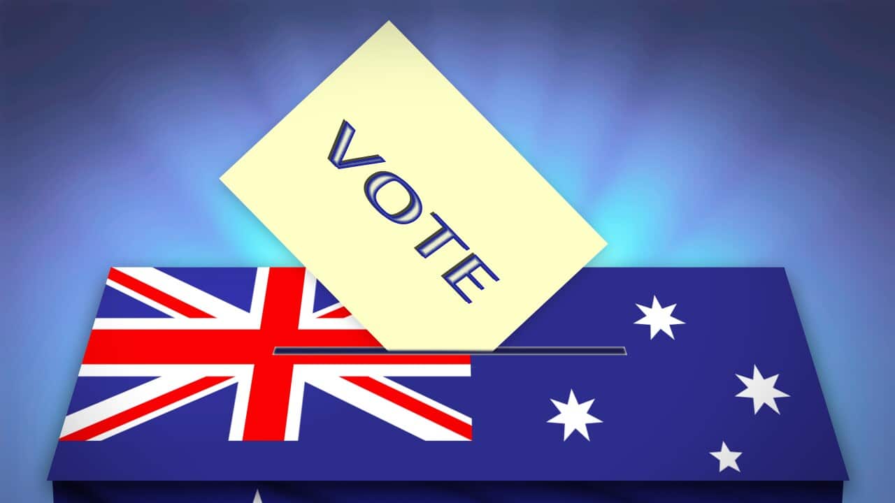 Election in AUSTRALIA - voting at the ballot box