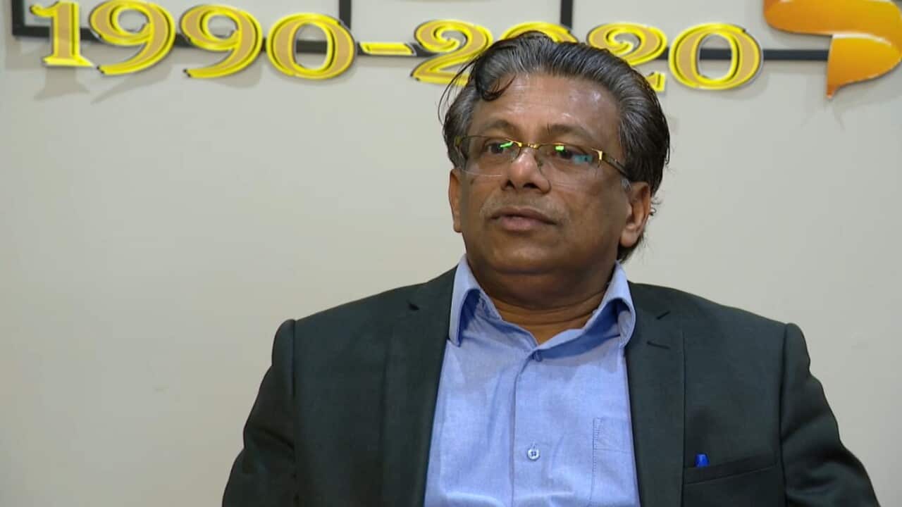 Nihal Rupasinghe, President of the Sinhalese Cultural Forum in Sydney (SBS).jpg