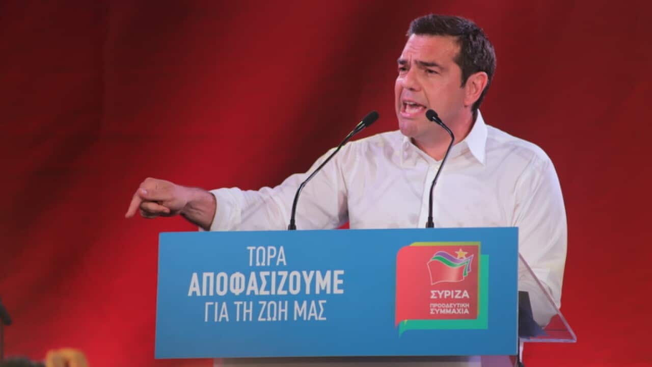 Under-pressure Greek prime minister Alexis Tsipras
