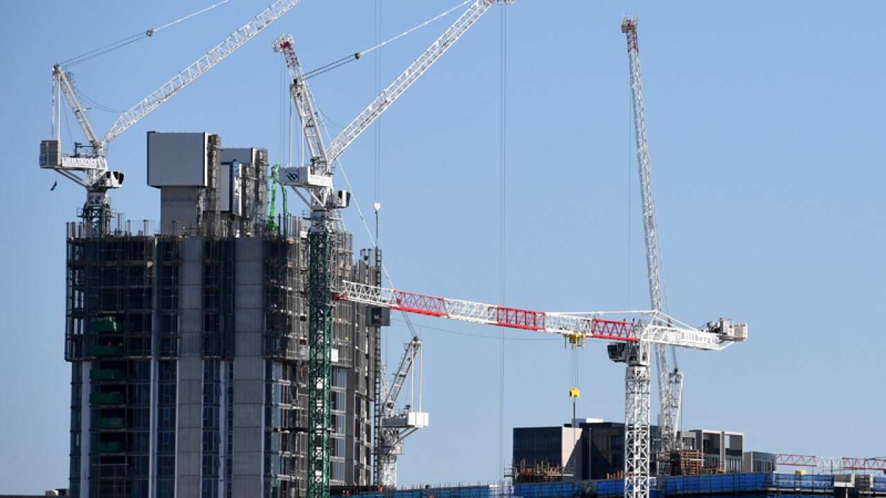 A general view of waterfront housing
