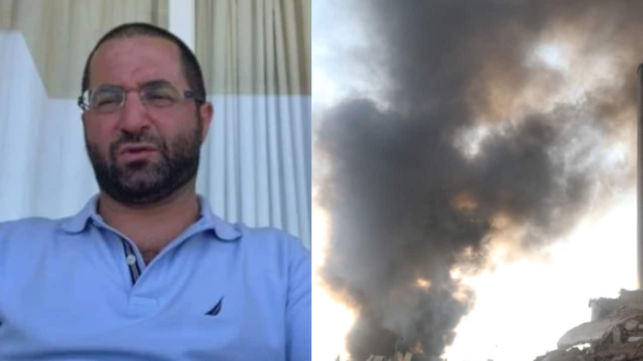 Adam Malouf (L) and his family are currently holidaying in Lebanon