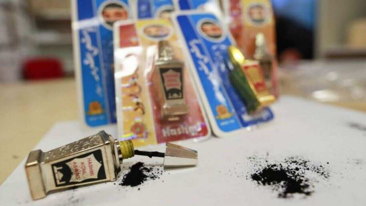 A bottle of Hashmi Khol Aswad eyeliner