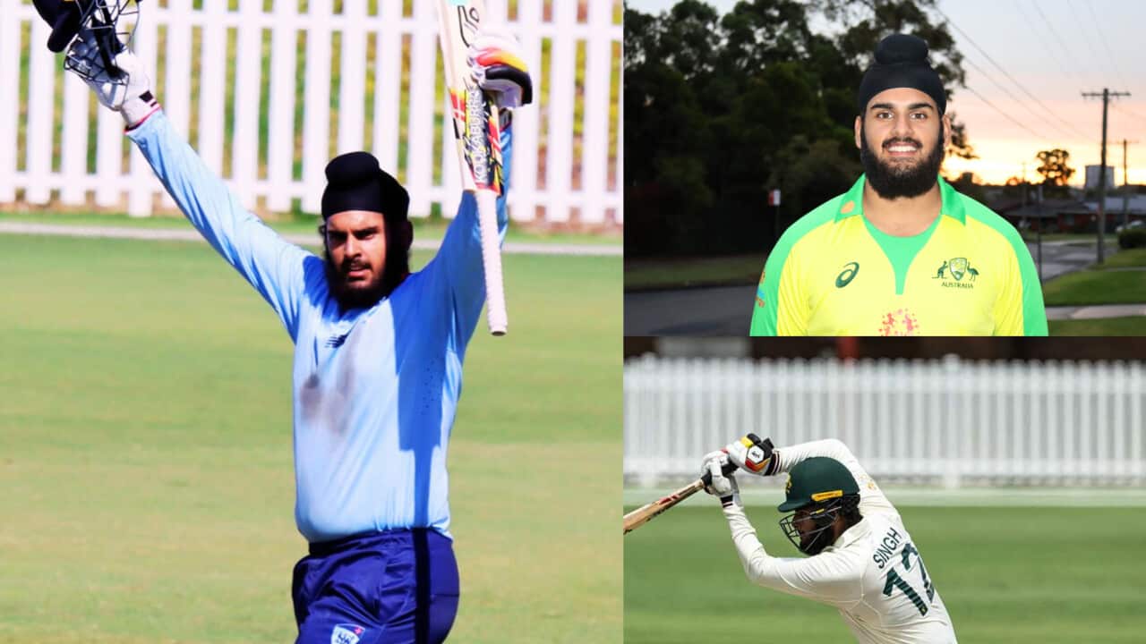 Harjas Singh playing in Australian U19 cricket