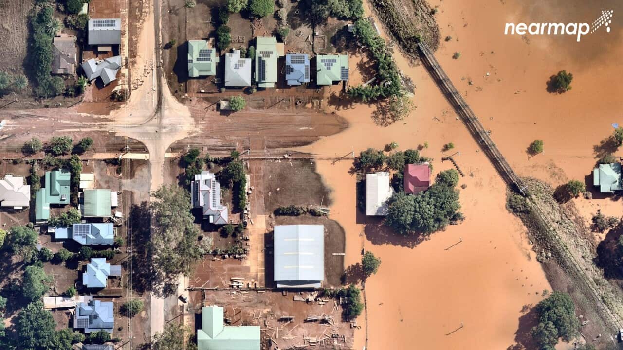 Flooding in North Lismore, northeastern New South Wales