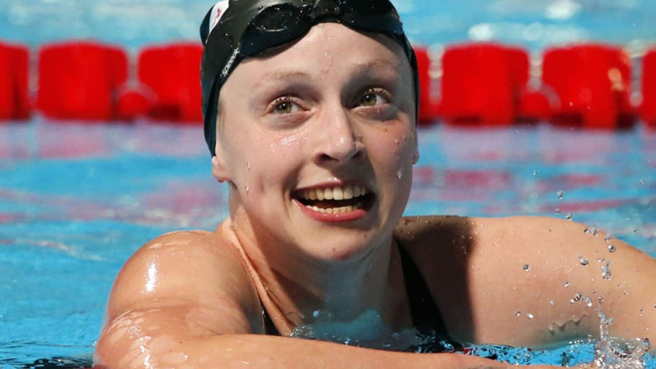 Ledecky breaks 800m record