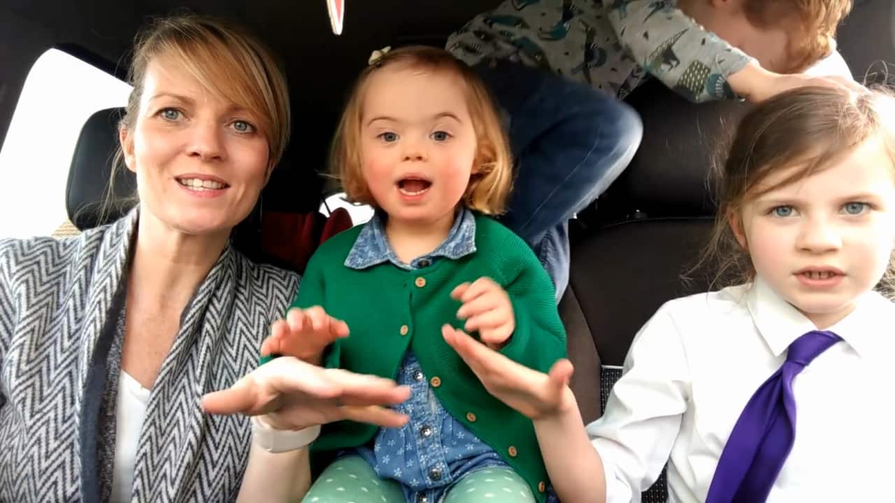 The video was released ahead of World Down's Syndrome Day on March 21, accompanied by the hashtag #wouldntchangeathing.