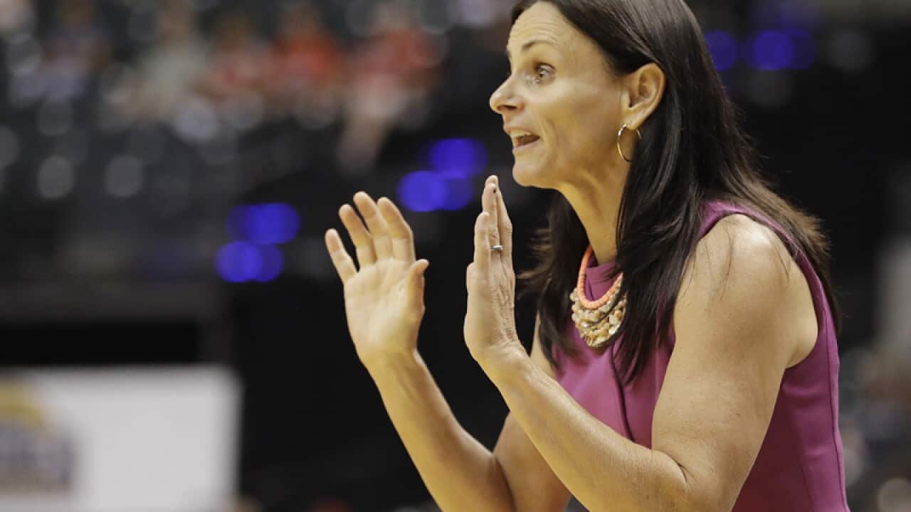 Phoenix Mercury head coach Sandy Brondello
