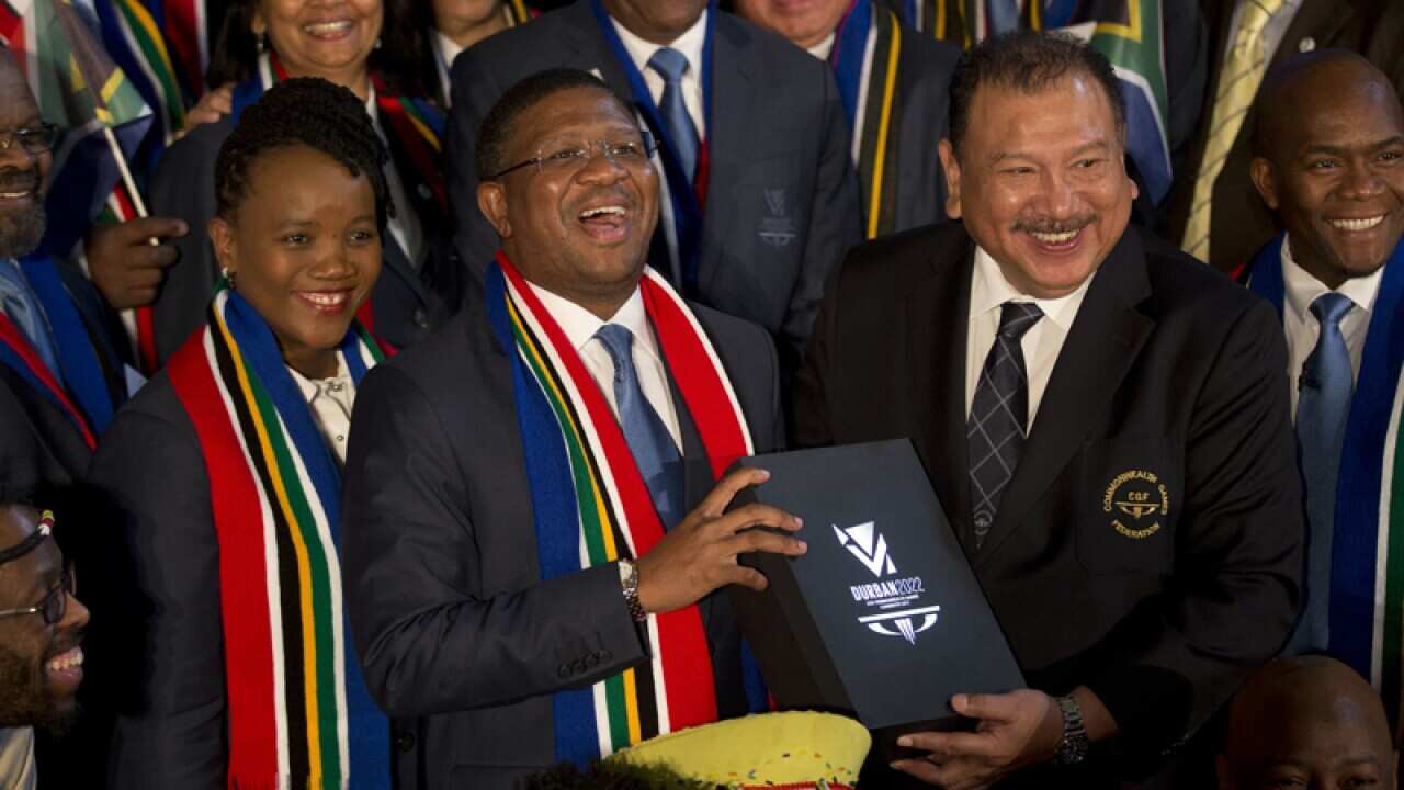 South Africa's Minister of Sport and Recreation with the Durban bid