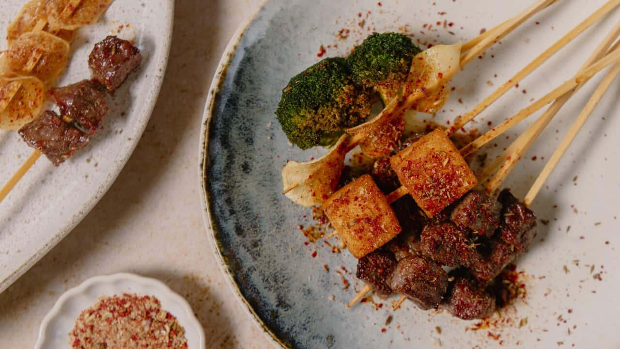 Chinese fried skewers