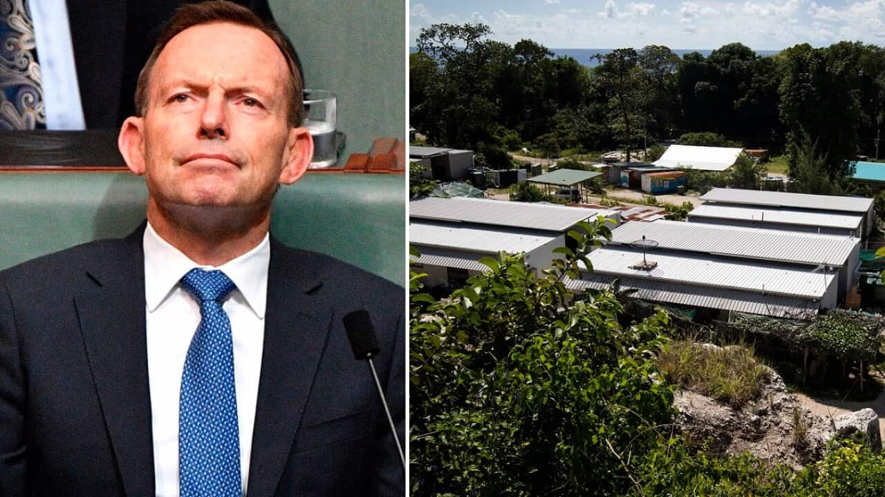 Tony Abbott in Question Time and Nibok refugee settlement on Nauru.