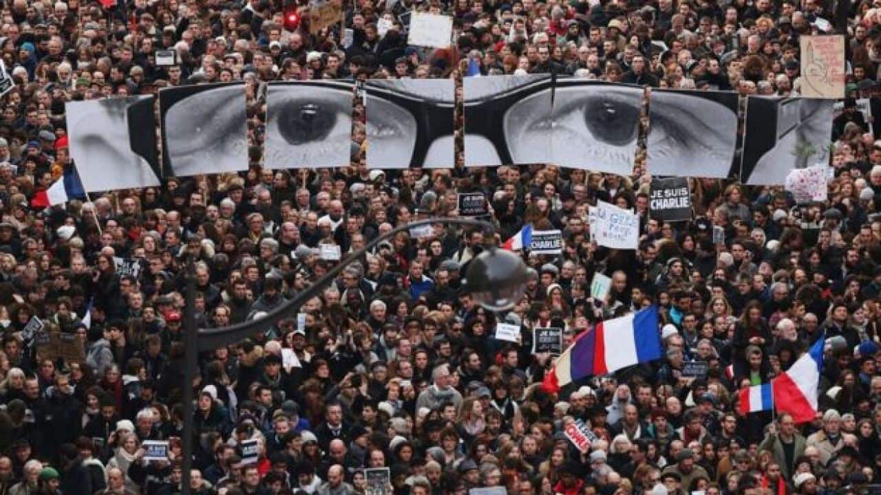 January: Charlie Hebdo attack, Paris
