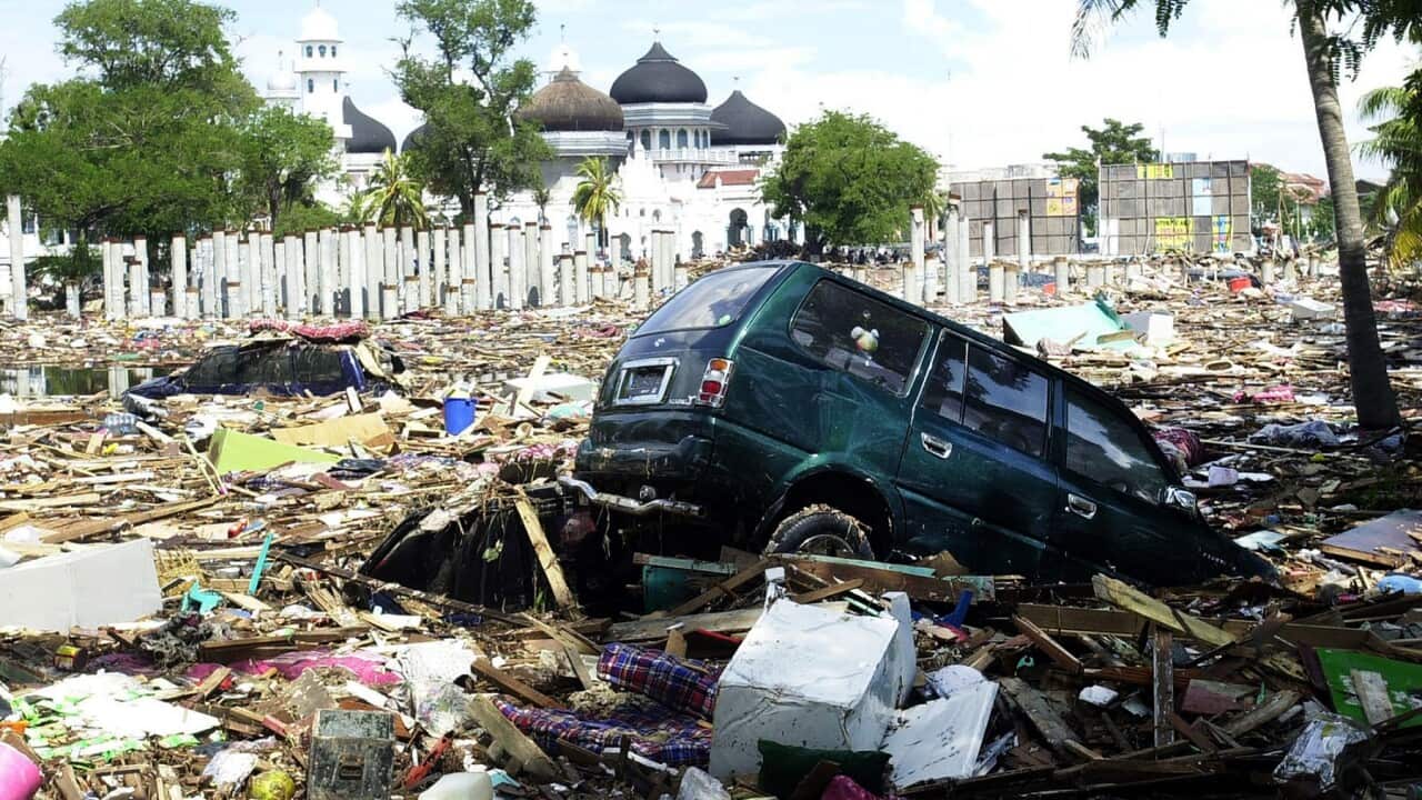 Indonesia Tsunami Debris
