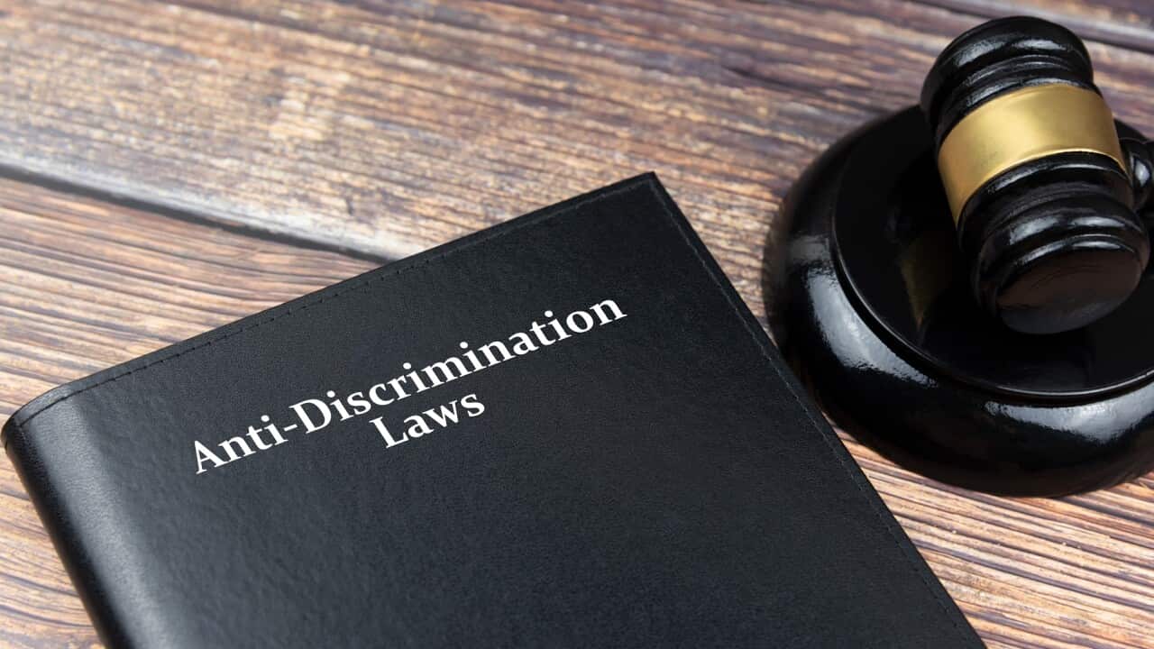 Anti Discrimination Law Book and Gavel