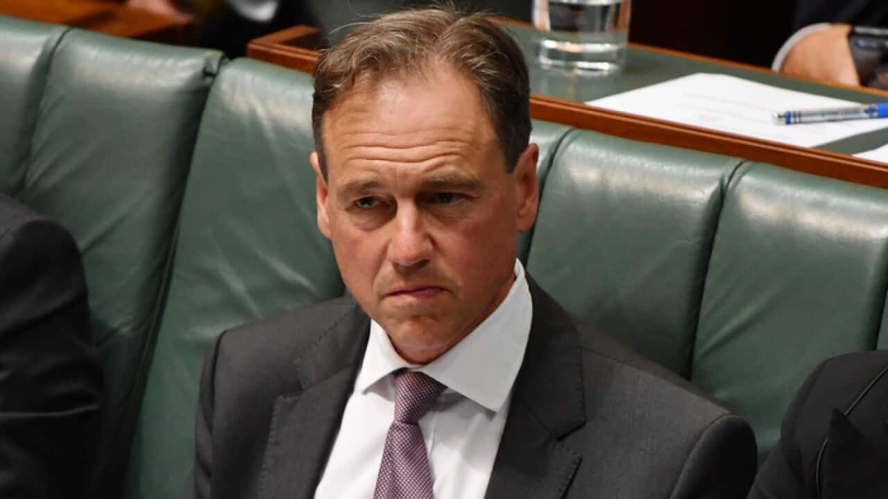 Minister for Health Greg Hunt during Question Time in the House of Representatives at Parliament House in Canberra, Wednesday, December 5, 2018. (AAP Image/Mick Tsikas) NO ARCHIVING