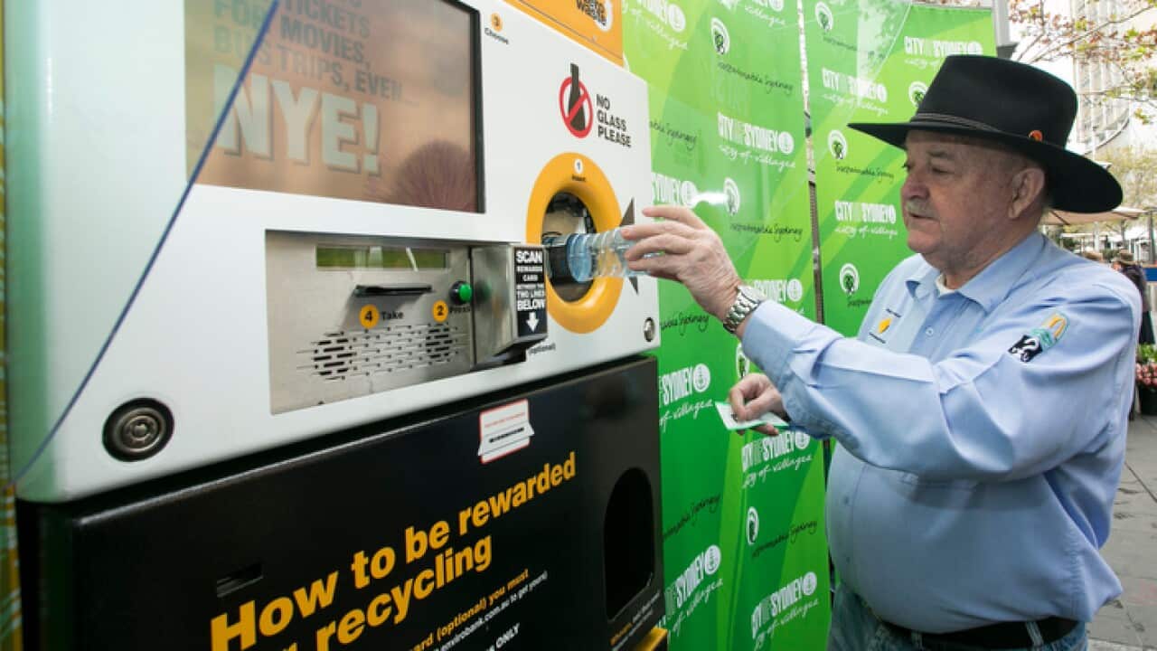 naidoc envirobank reverse vending machine