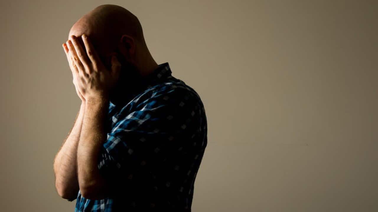 depressed man