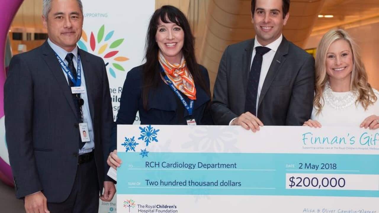 Staff from Royal Children's Hospotal and the Camplin-Warners