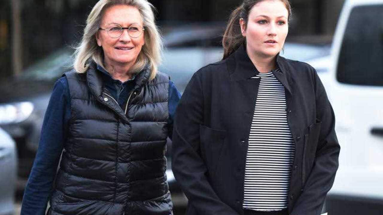 Harriet Wran speaks to the media after being released from Silverwater Womens Correctional Centre in Sydney, Tuesday, September 13, 2016.