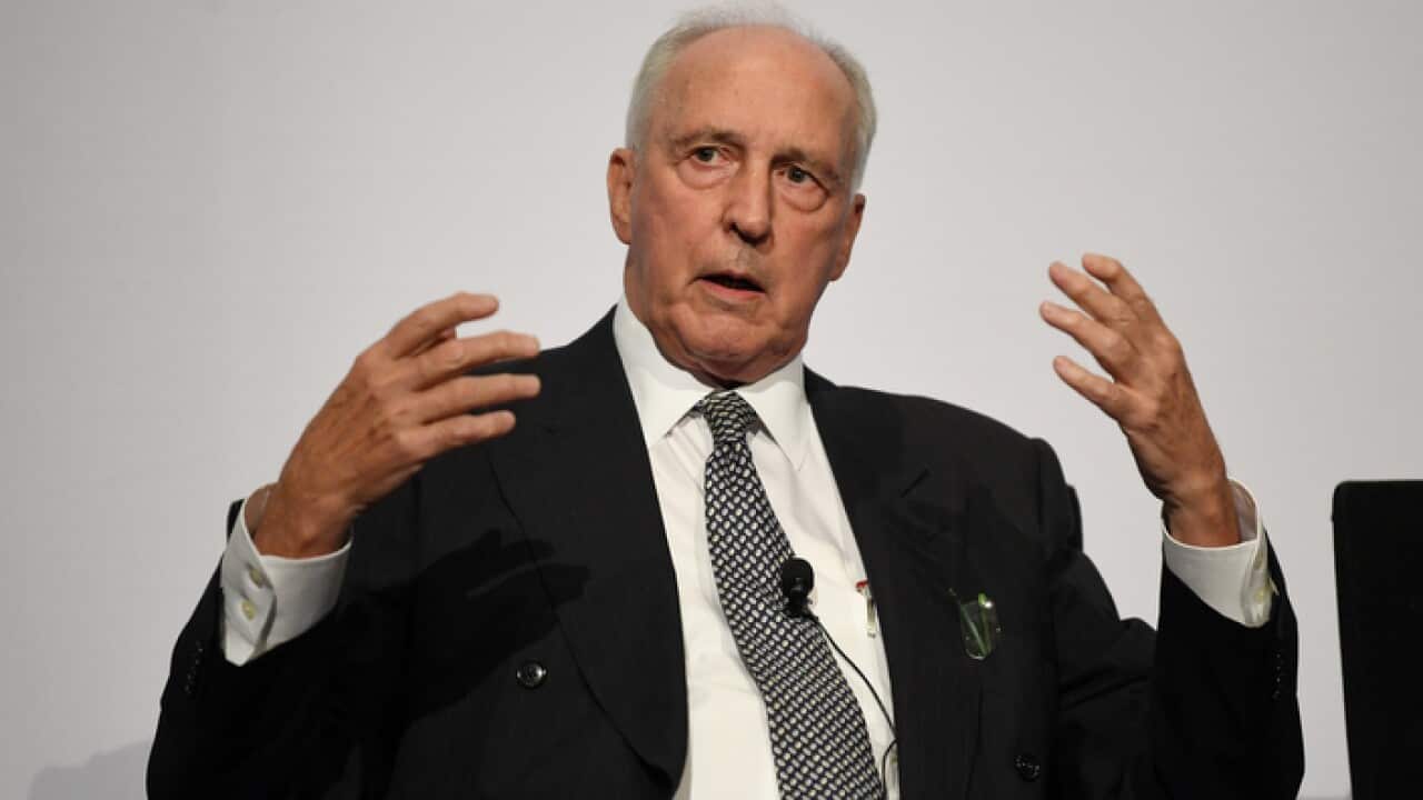 Former Labor Prime Minister Paul Keating has re-entered the federal election campaign.