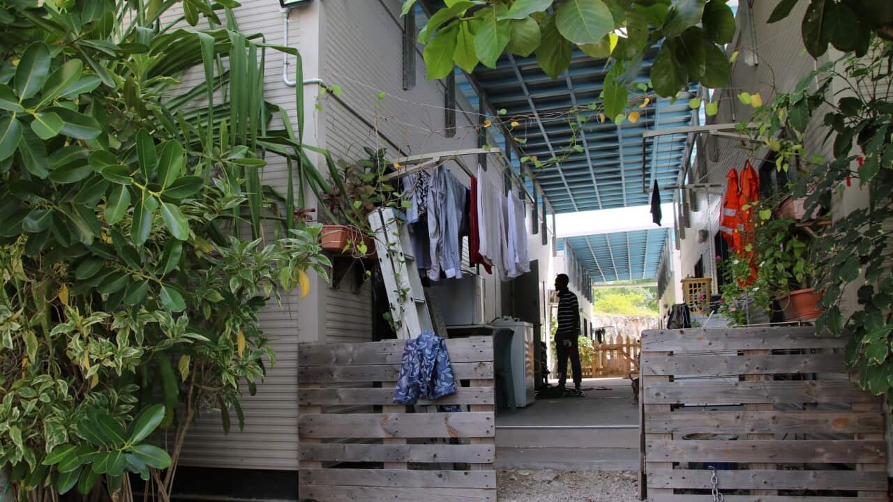 A dwelling at refugee Camp Four on the Pacific island of Nauru (Getty)