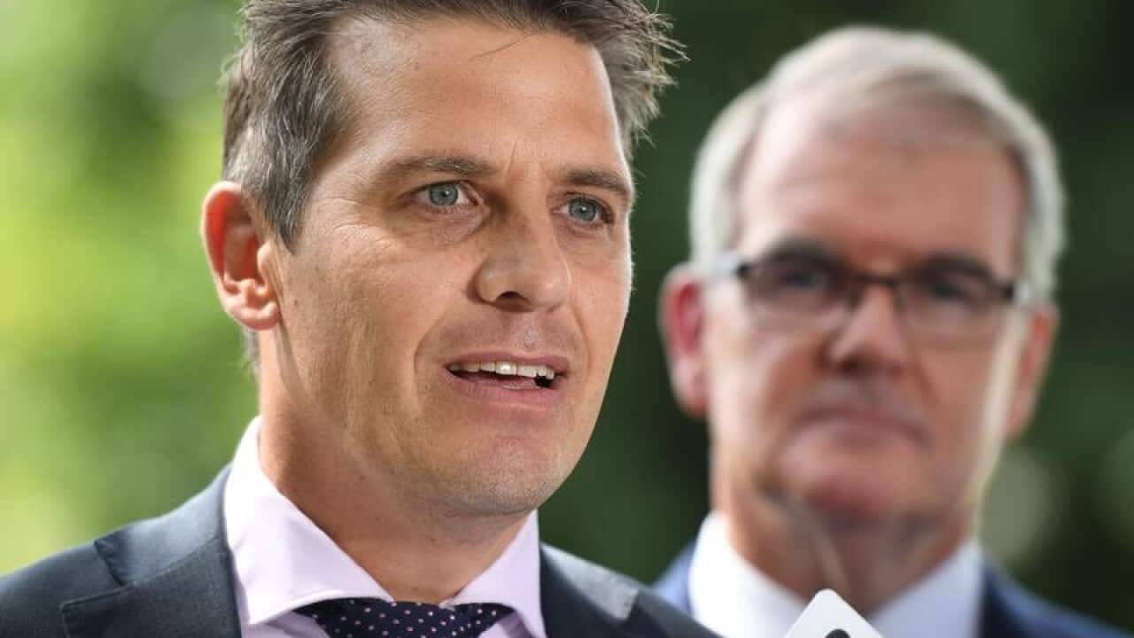 NSW Shadow Treasury spokesman Ryan Park (left)