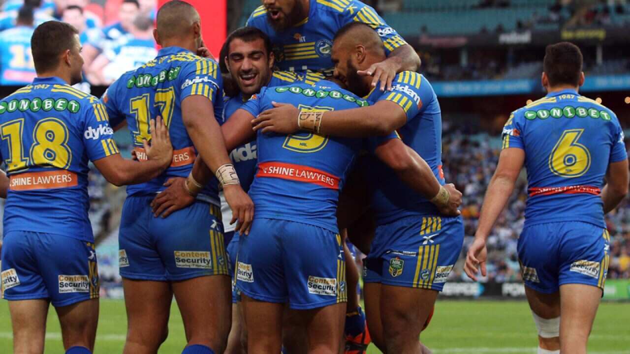 Parramatta players celebrate