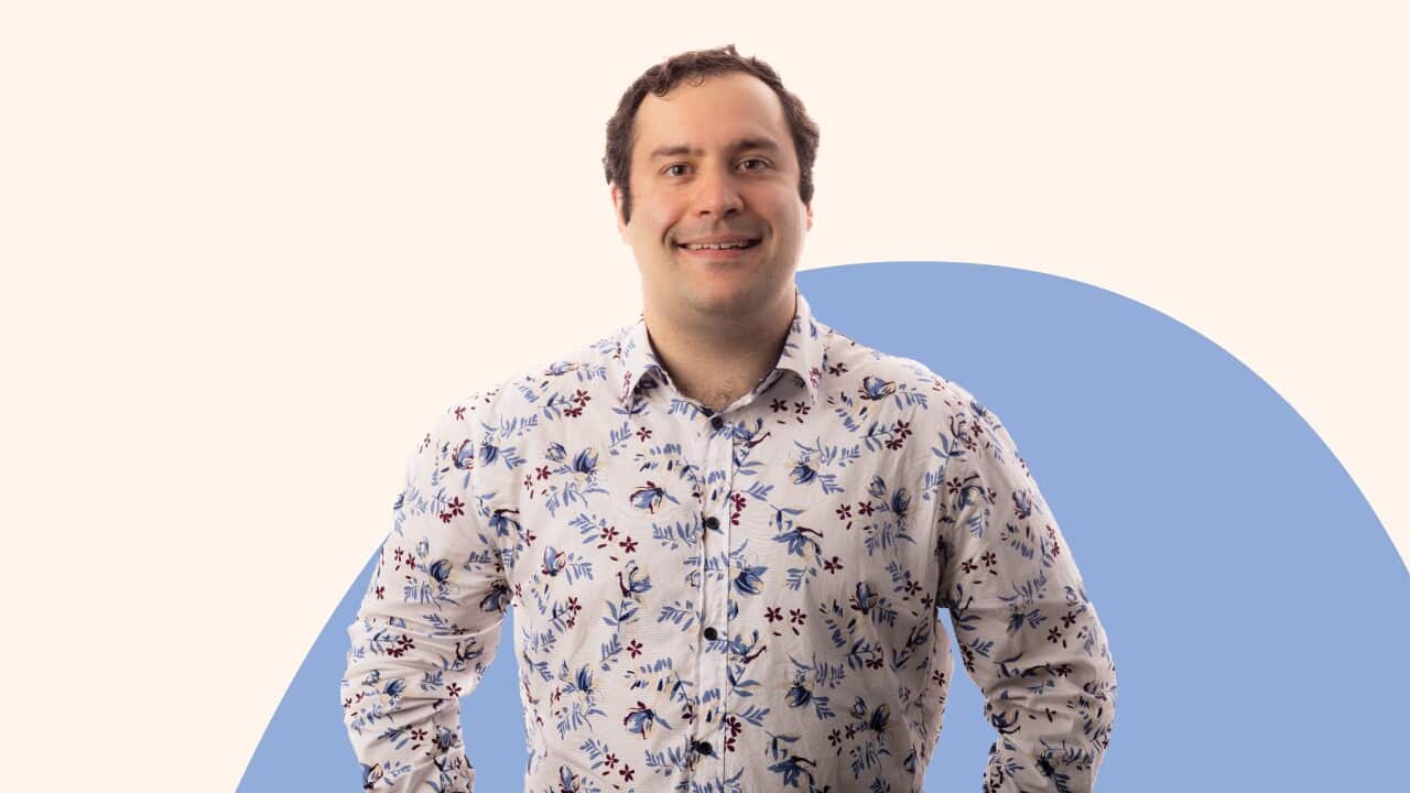 Actor Michael Theo says he would like to see improved employment outcomes for autistic Australians. (SuppliedAspire).jpg