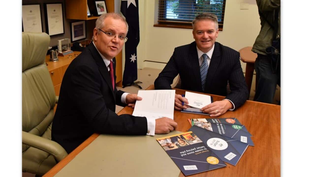 Scott Morrison and Mathias Cormann