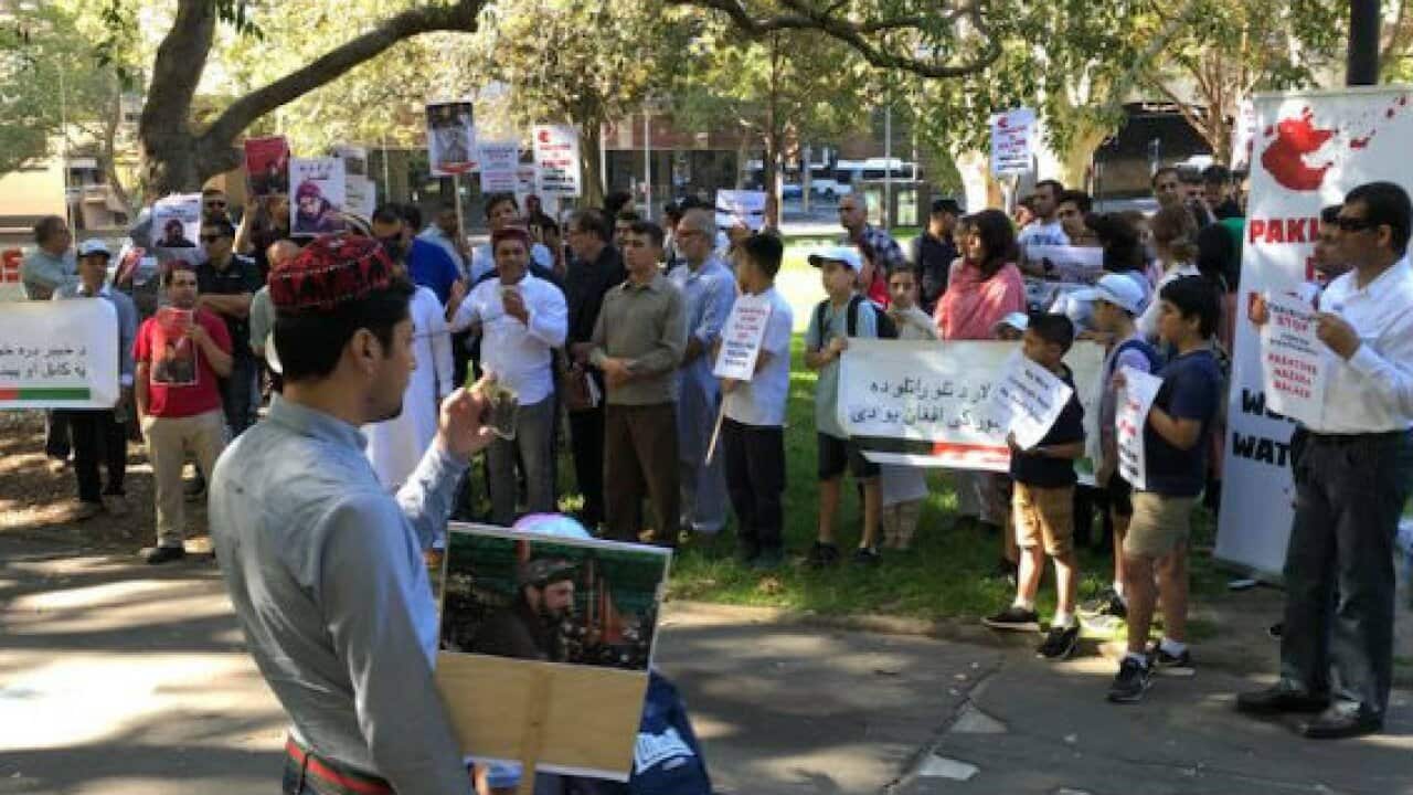 Pashtuns protesting in Sydney