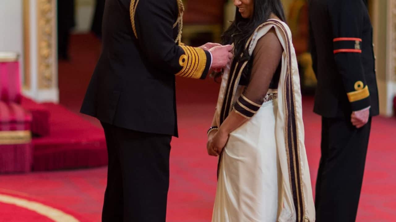 Jaz Rabadiya receiving Honour