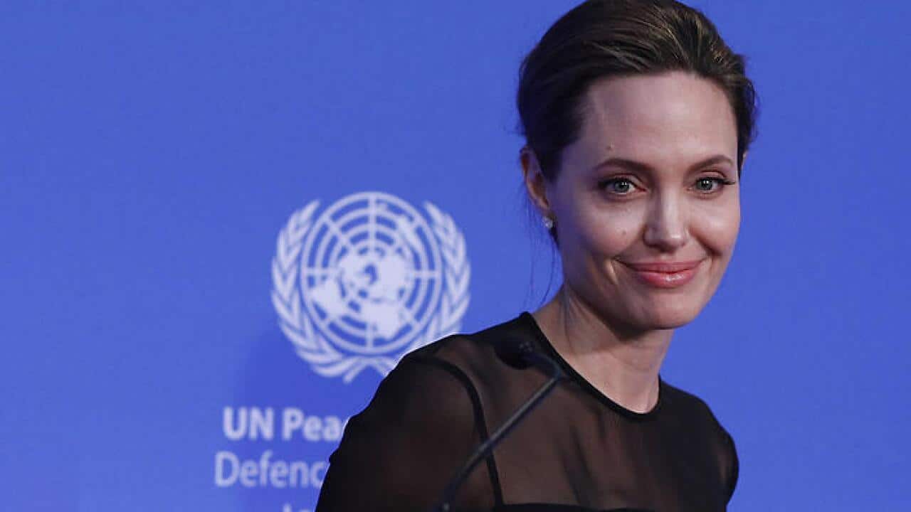 UN Special Envoy Angelina Jolie speaks during the UN Peacekeeping Defence Ministerial at Lancaster House in London.. Picture date: Thursday September 8, 2016. See PA story DEFENCE Peacekeepers. Photo credit should read: Adrian Dennis/PA Wire