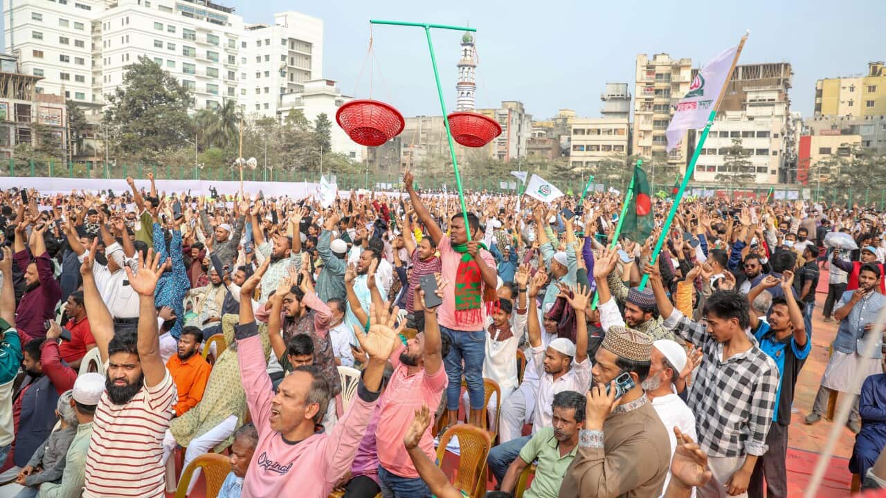Bangladesh Jamaat-e-Islami election rally in Old Dhaka