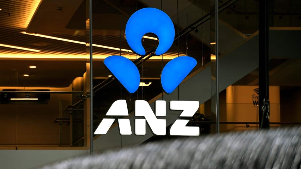 File image of the ANZ Bank logo 