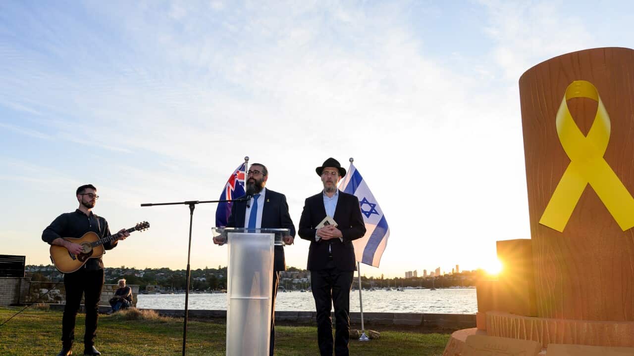 Memorials and vigils across multiple cities mark the anniversary of the October 7 attacks in Israel (AAP).