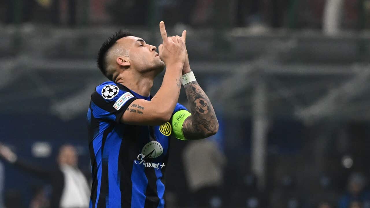 UEFA Champions League football match - Inter - FC Internazionale vs Atletico Madrid