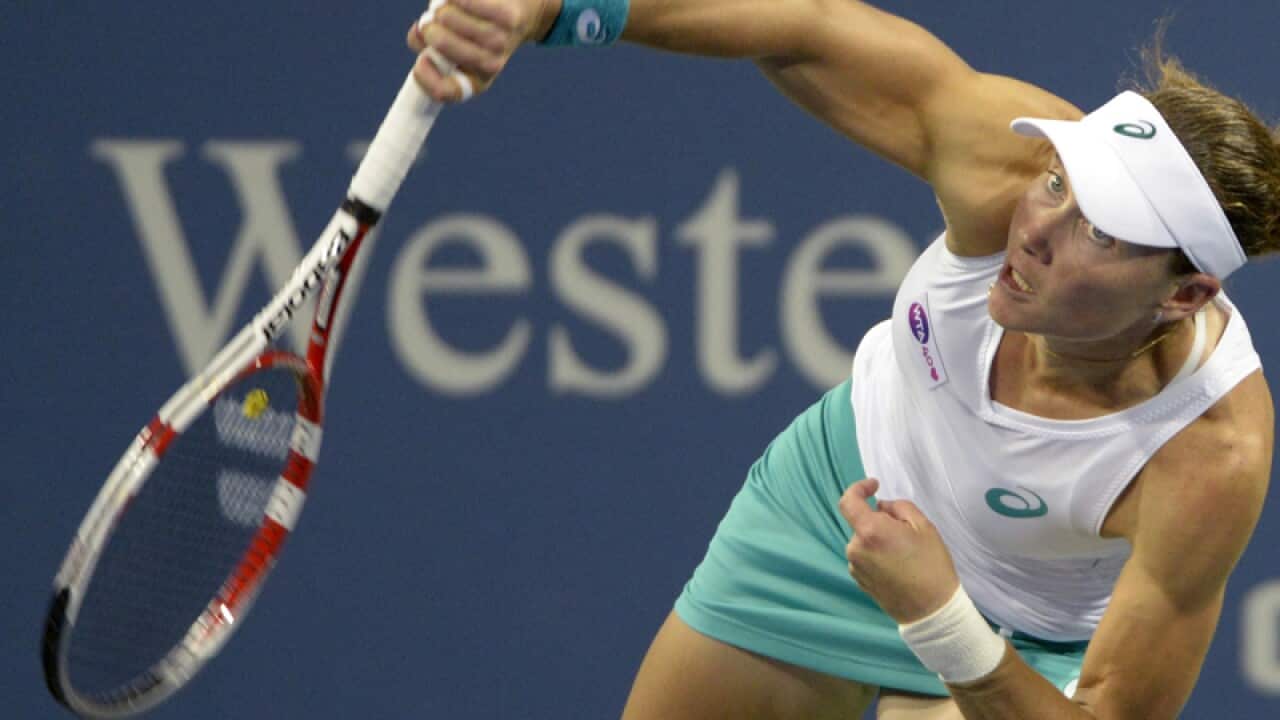 Aussie Samantha Stosur in action.