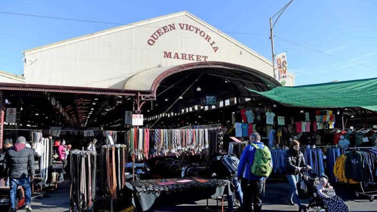 A file image of the Queen Victoria Market in Melbourne. 