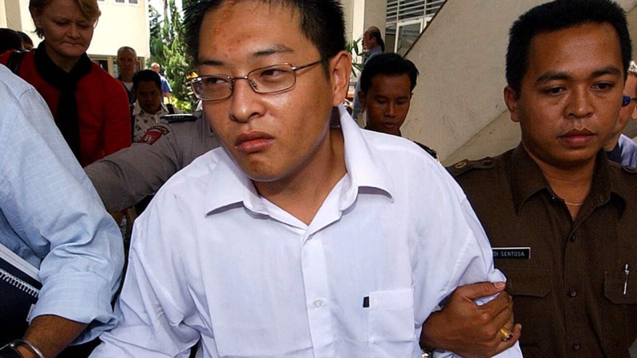 Andrew Chan at Denpasar Court in Bali