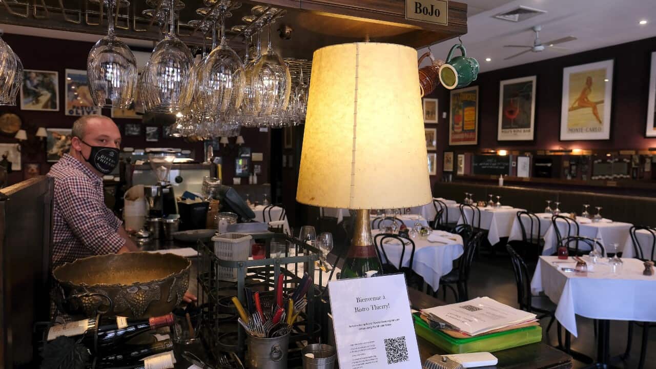 A general view of Bistro Thierry in Toorak, Melbourne, Monday, February 15, 2021