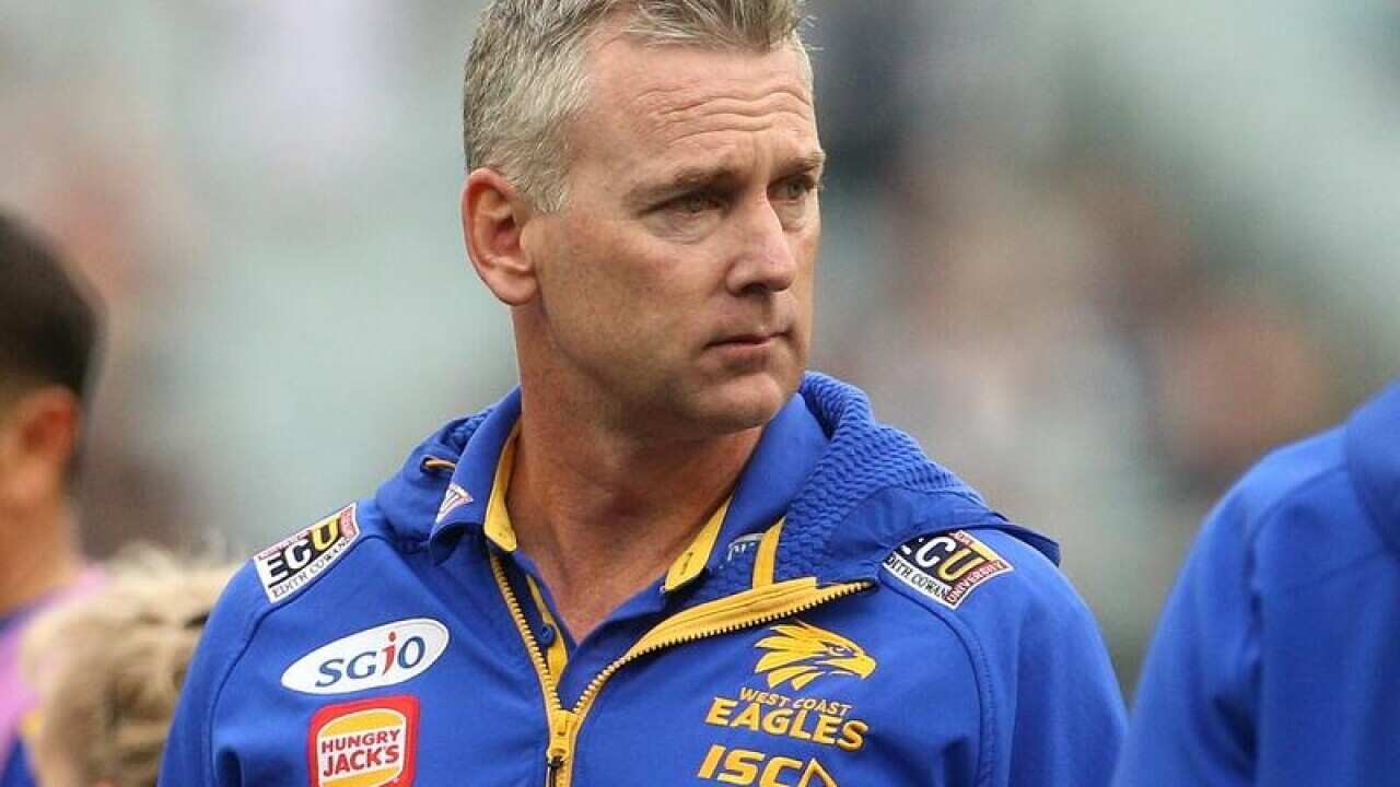 Adam Simpson coach of the Eagles