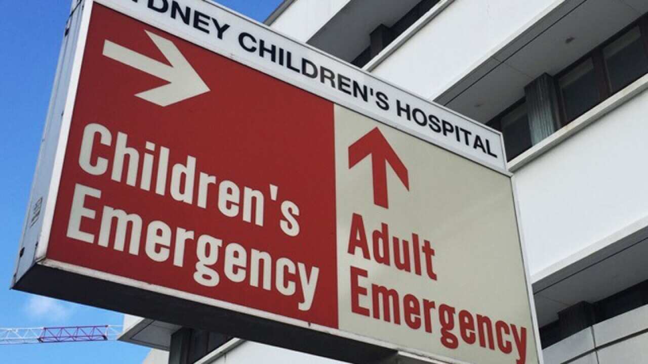 An emergency department sign