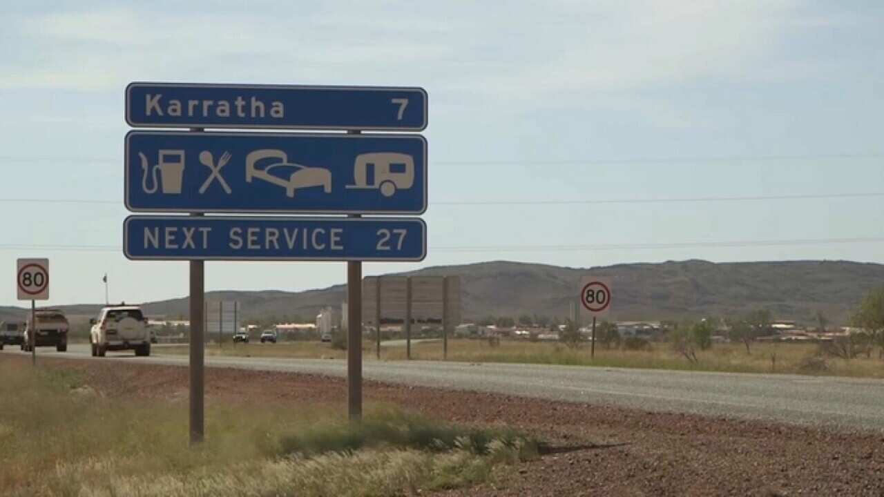 Karratha signpost in Durac